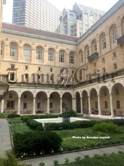 The Courtyard at Boston Public Library's Central branch in Copley Square
