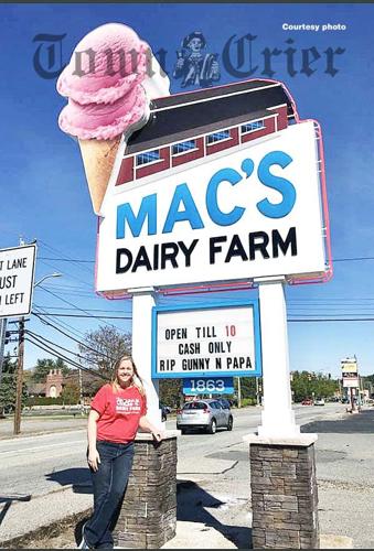 New Mac's Dairy Farm sign
