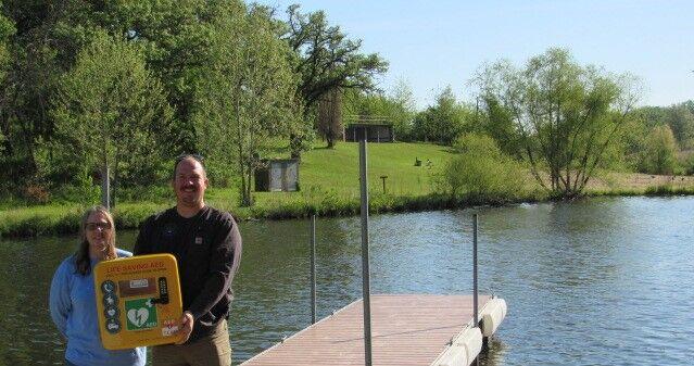 Health department receives grant for AED at Lake Iowa