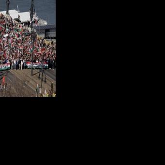 Hungarians from around the country travelled to the capital on the national day to express their backing of Orban