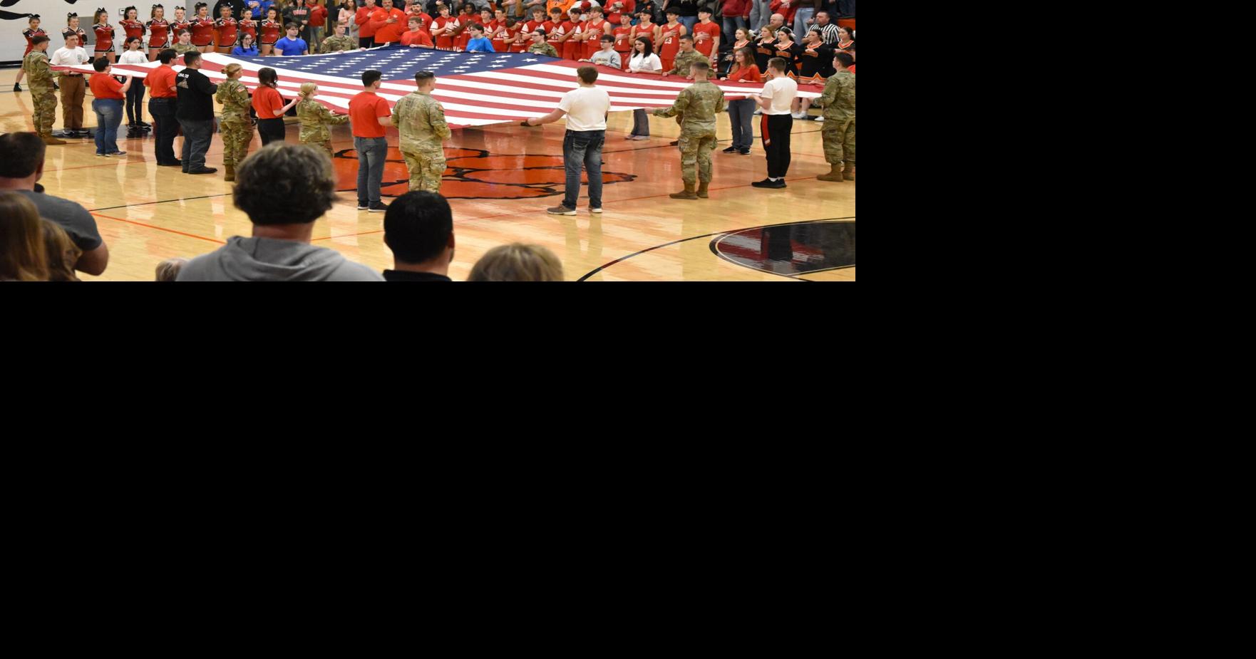 Olney Tigers celebrate Military Appreciation Night