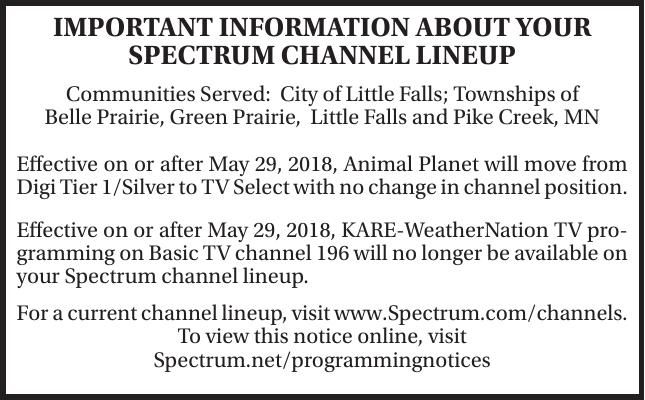 spectrum channel lineup fayetteville nc