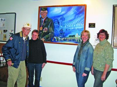 Painting honoring WWII vets is special for sisters
