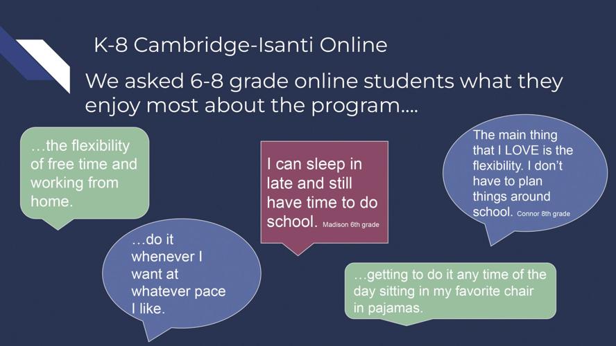 Cambridge Isanti Schools Online Offers Flexible Learning Consistent