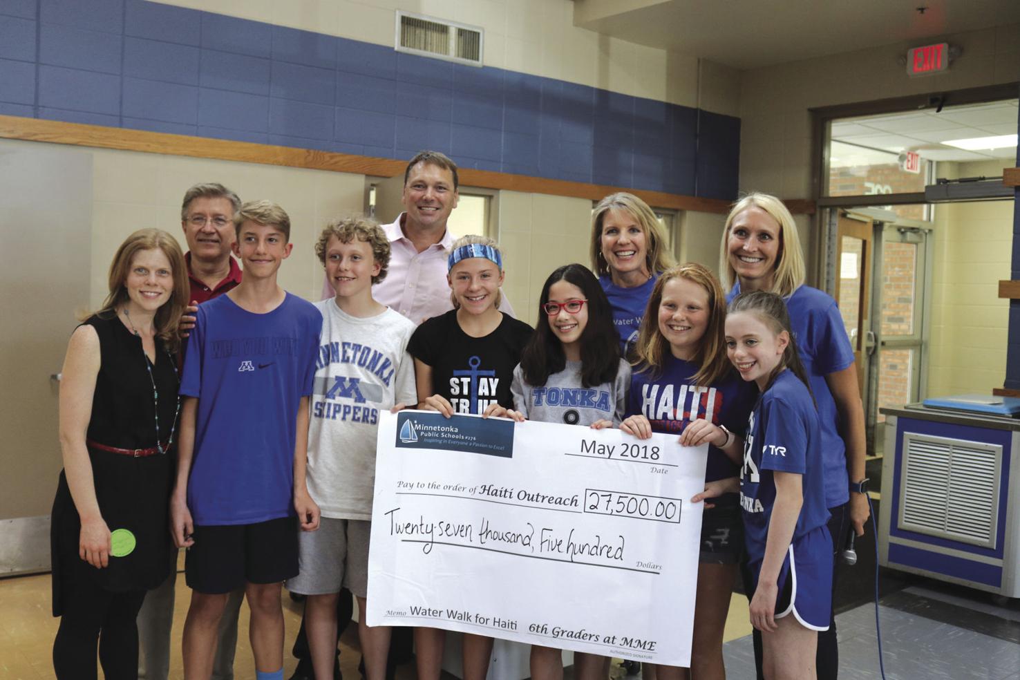 Middle School East raises over 27,000 during Haiti Water