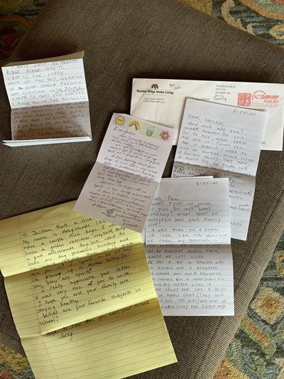 Letters reaching elderly residents sequestered in their homes | Free ...