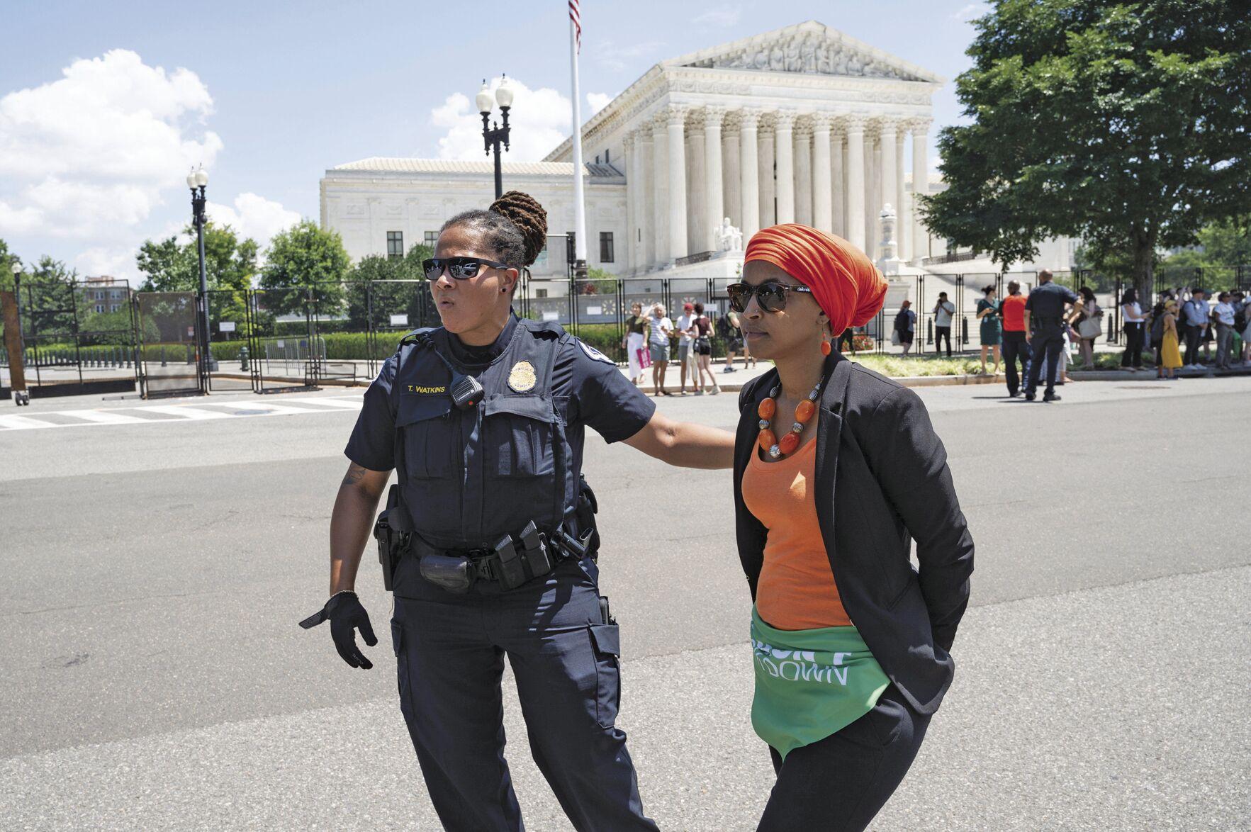 Rep Ilhan Omar arrested at abortion rights protest Blaine