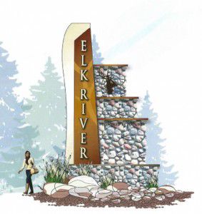 River rock sign design gets nod from council
