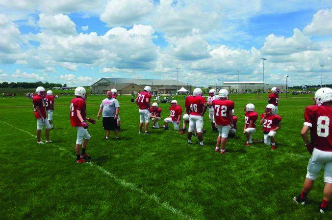White Hawks Attend Team Football Camp At Augustana Sports