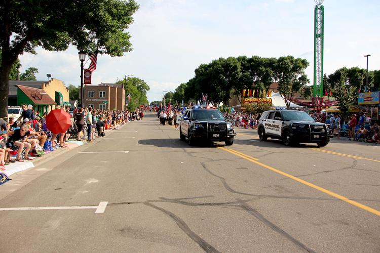 Lined up for the PanOProg grand parade in Lakeville Free