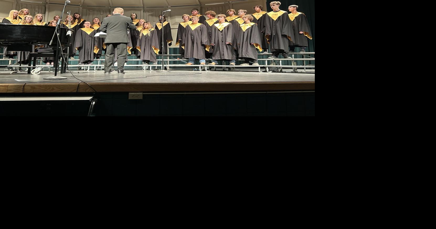 Caledonia Middle/High School students serenade the community Local