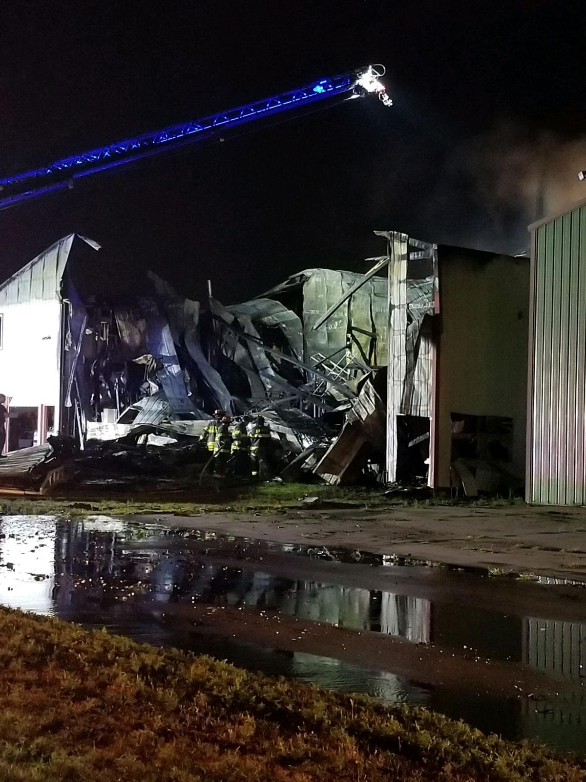 Airport hangar fire blazed for hours in Blaine Free