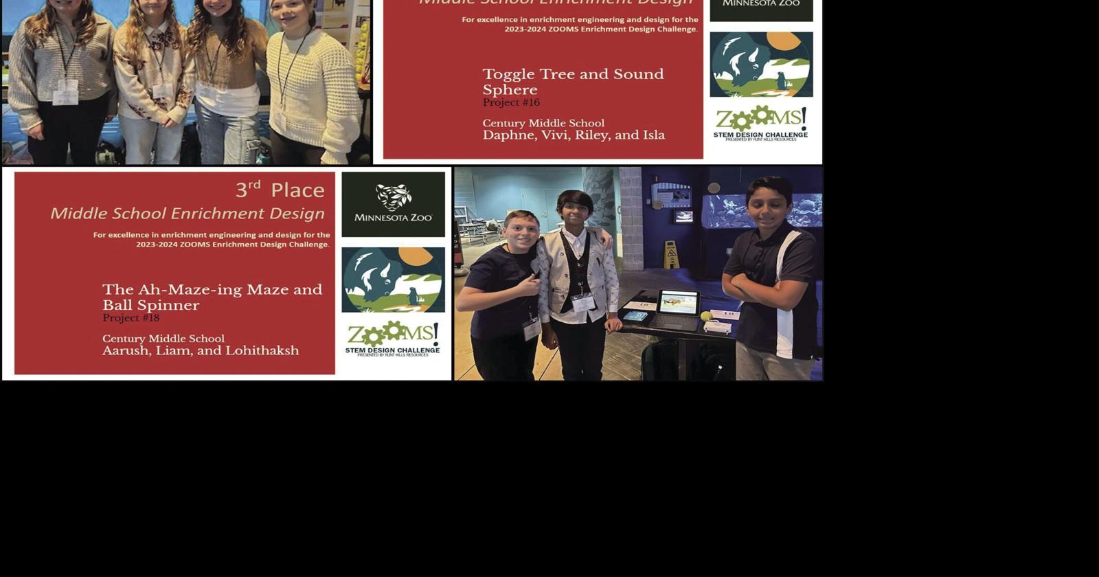 Century Middle School students win top honors at the Minnesota Zoo’s ...