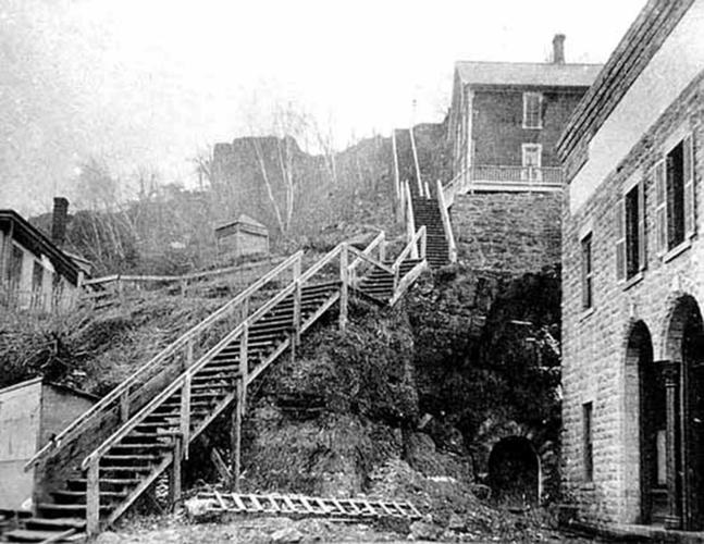Main St steps, ca. 1873