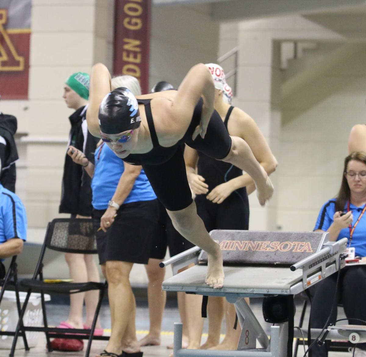 Girls Swimming And Diving Blaine S Schrank Earns 7th At State