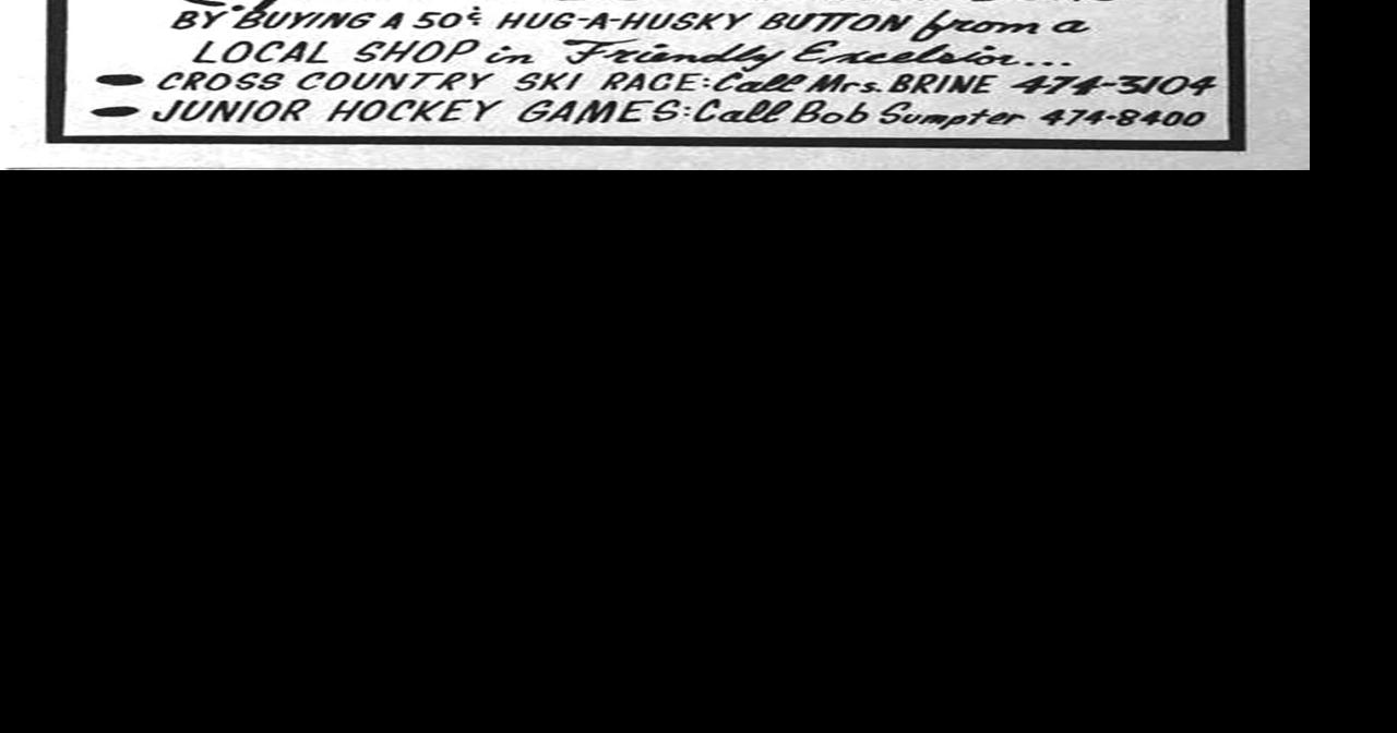 Poster for the first dog sled race in Excelsior