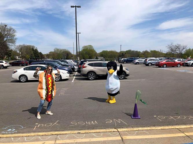 Echo Park Elementary greets families Free