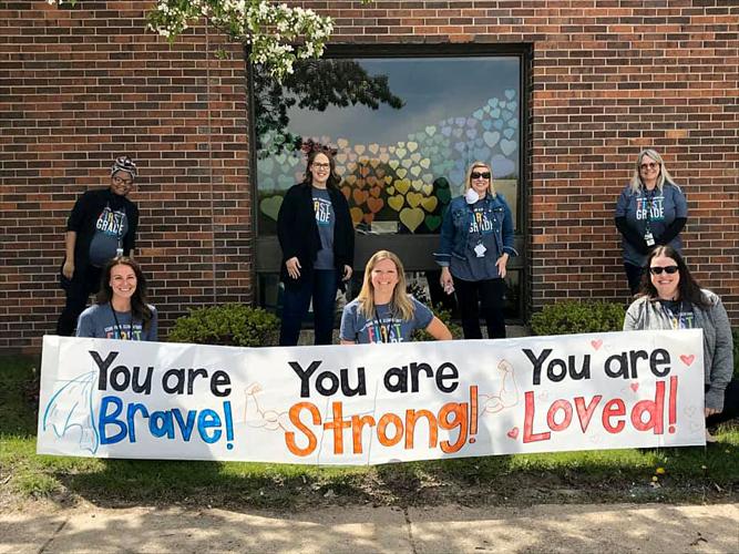 Echo Park Elementary greets families Free