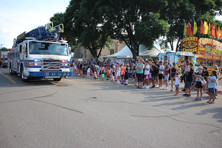 Lined up for the PanOProg grand parade in Lakeville Free