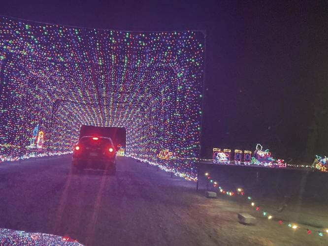 The Magic of Lights illuminates skies in drivethrough show Apple