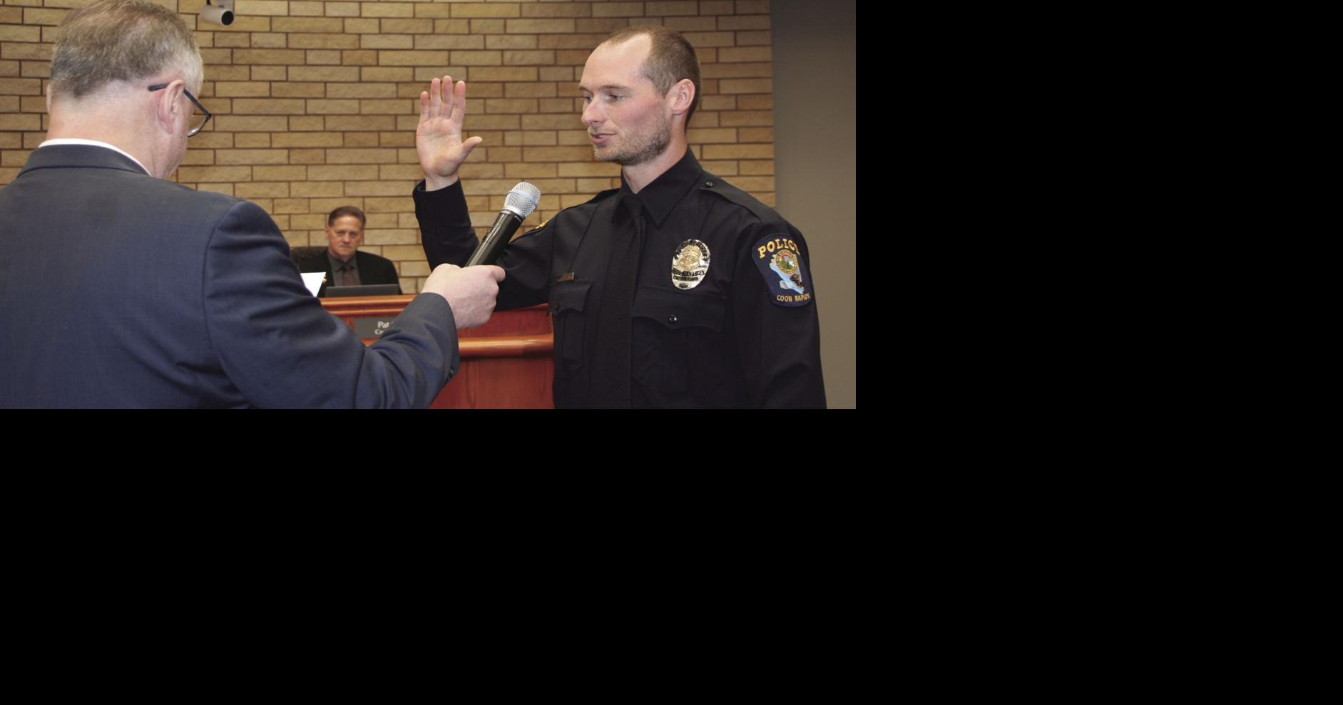 Four new police officers take oath of office | Coon Rapids ...