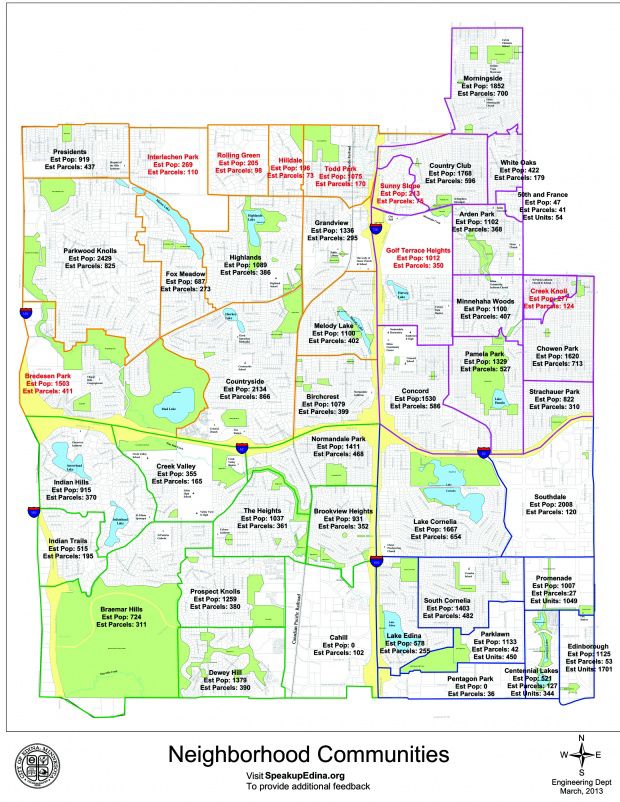 Edina Neighborhood Map