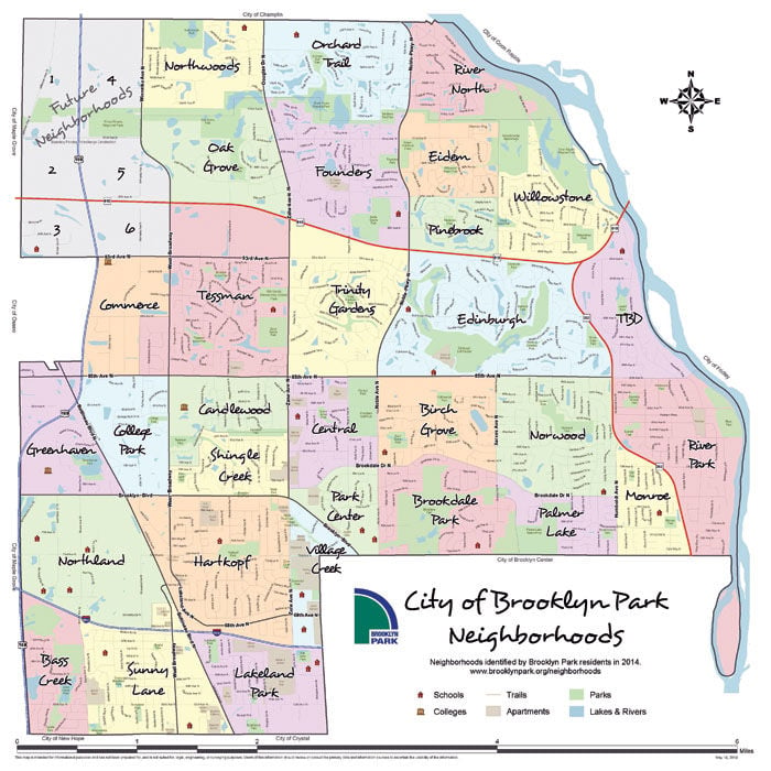 Brooklyn Park Mn Map Brooklyn Park neighborhood map, names approved | Local News 