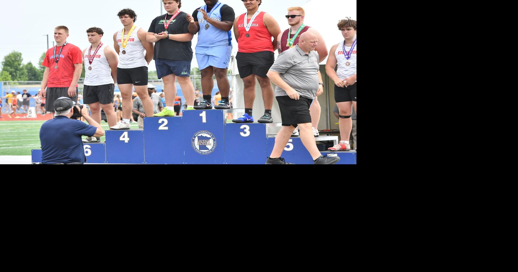 Koleosho wins state shot put title for Jags