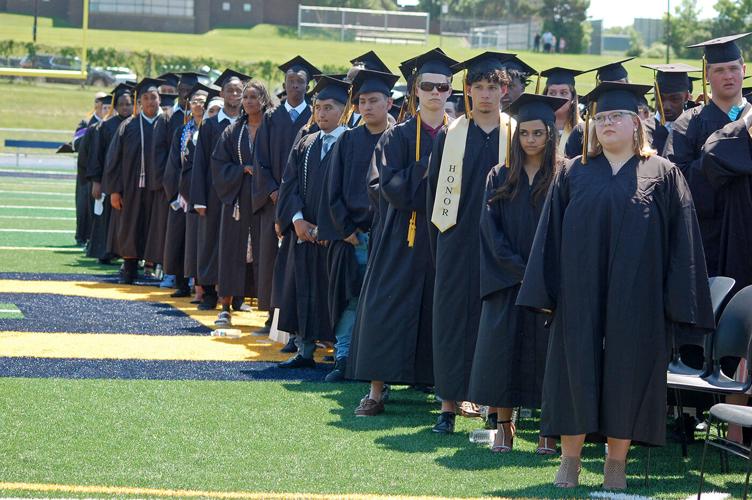 A convocation of graduating Apple Valley High School Eagles Free