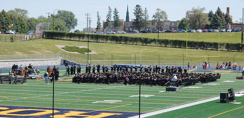 A convocation of graduating Apple Valley High School Eagles Free