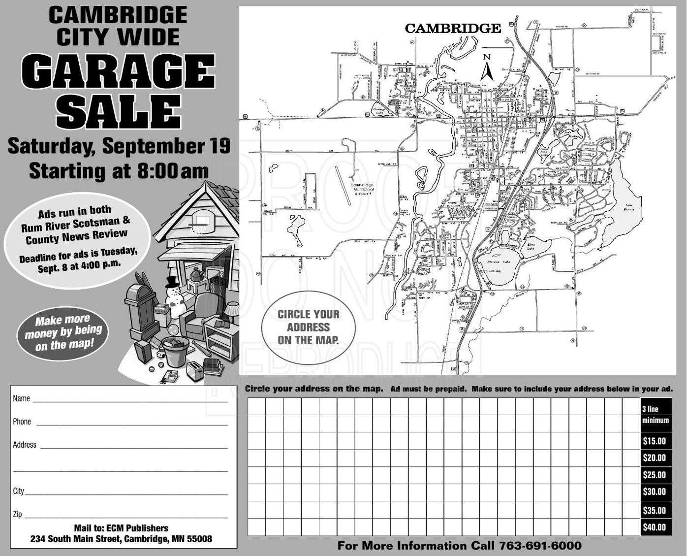 Click here to download the Cambridge City Wide Garage Sale Map