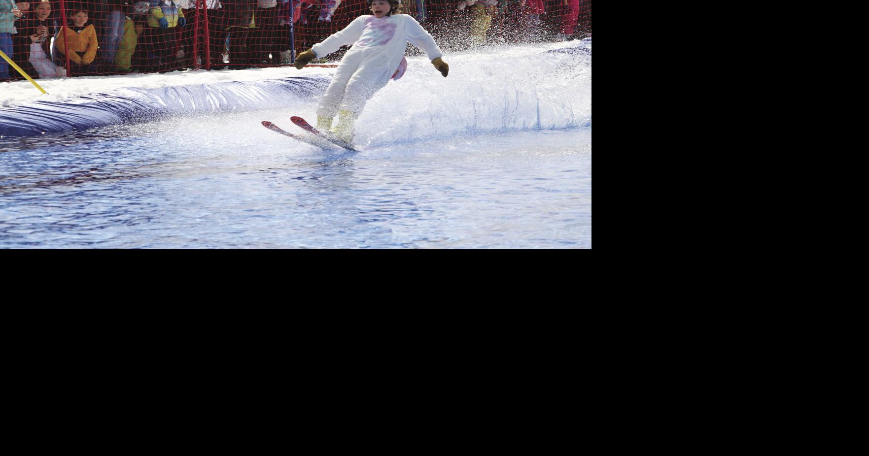 On it or in it Hyland Hills Ski Area's annual Härdsmälta Pond Skim