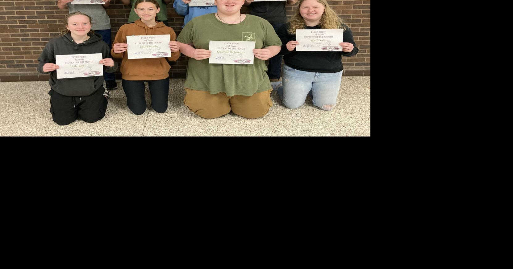 Flyer Pride students of the month | Education | hometownsource.com