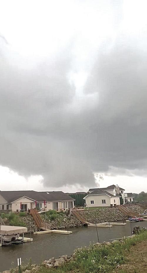Wall cloud looms over Brownsville