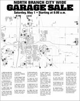 Maps of Isanti and North Branch City Wide Garage Sale Days | Free