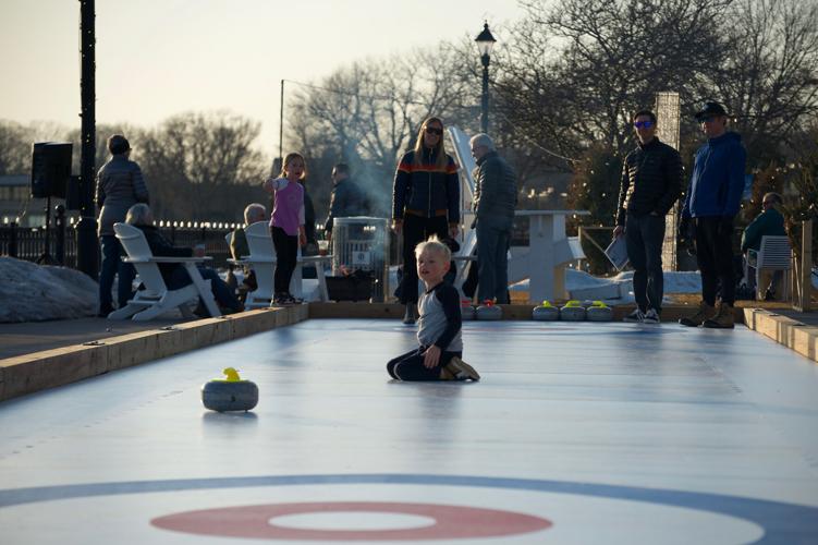 PHOTOS Iceless curling lane opens in new Panoway park Wayzata