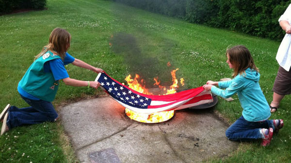 Braham Area Girl Scouts host flag retirement ceremony | Local ...