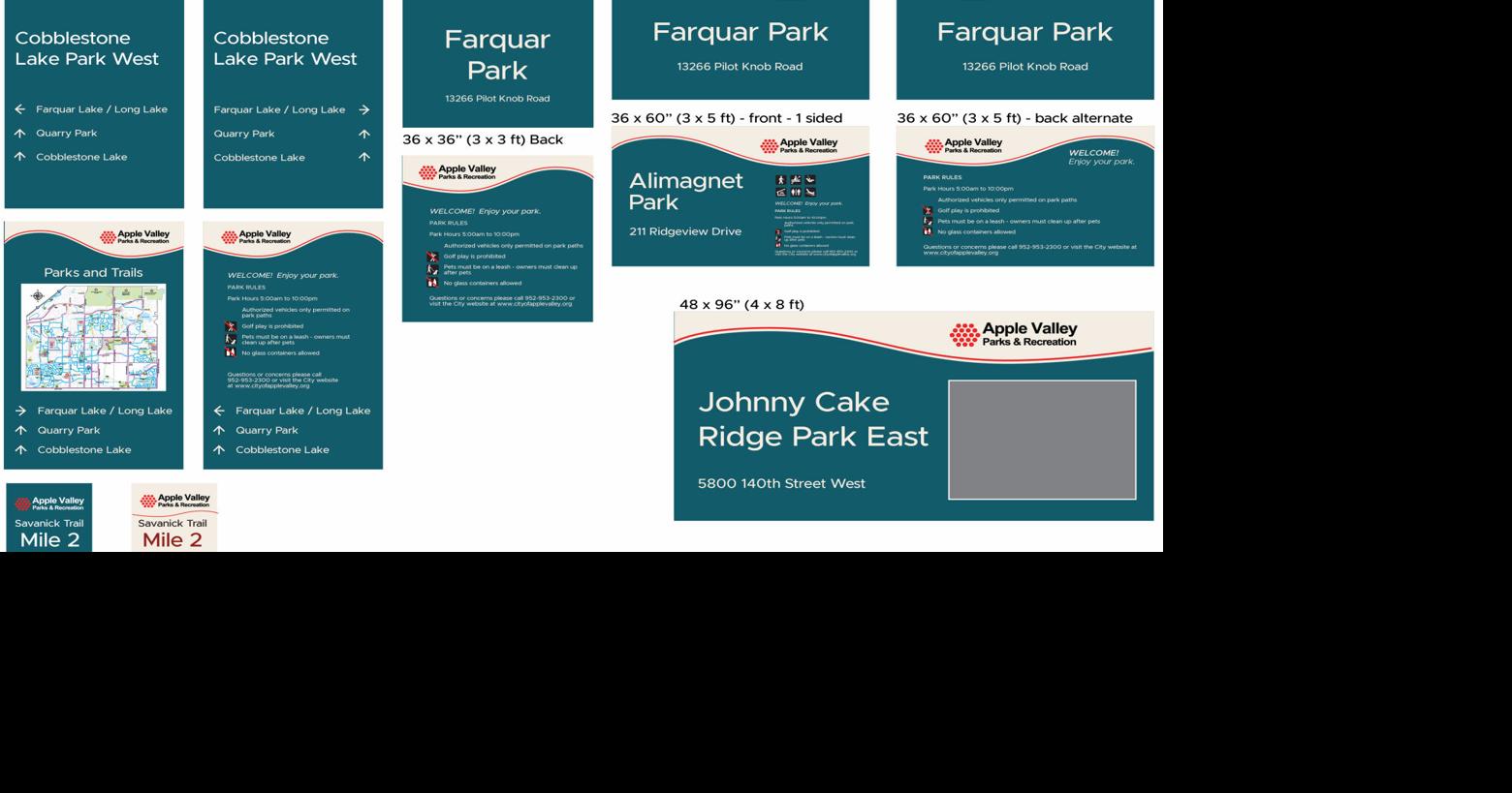 Apple Valley park system signage may get updates Apple Valley