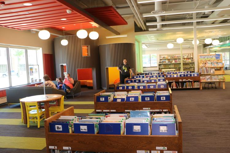 Children's reading area at Farmington Library