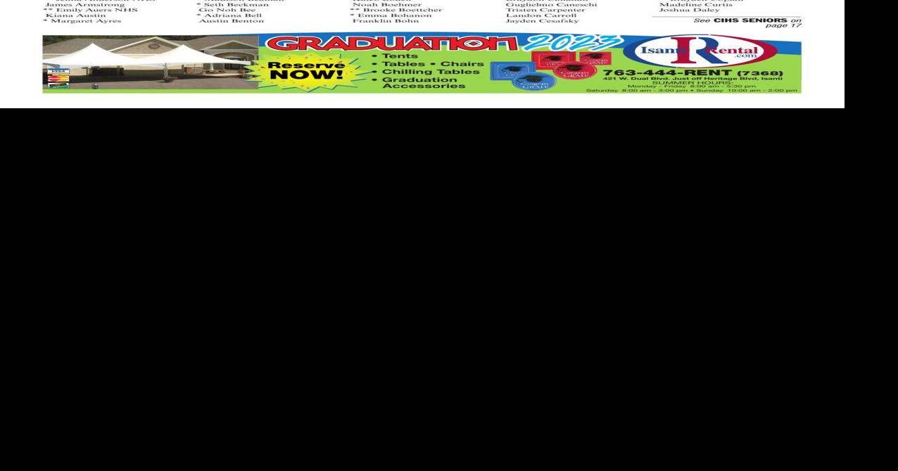 CambridgeIsanti High School 2024 commencement set for June 7 Free