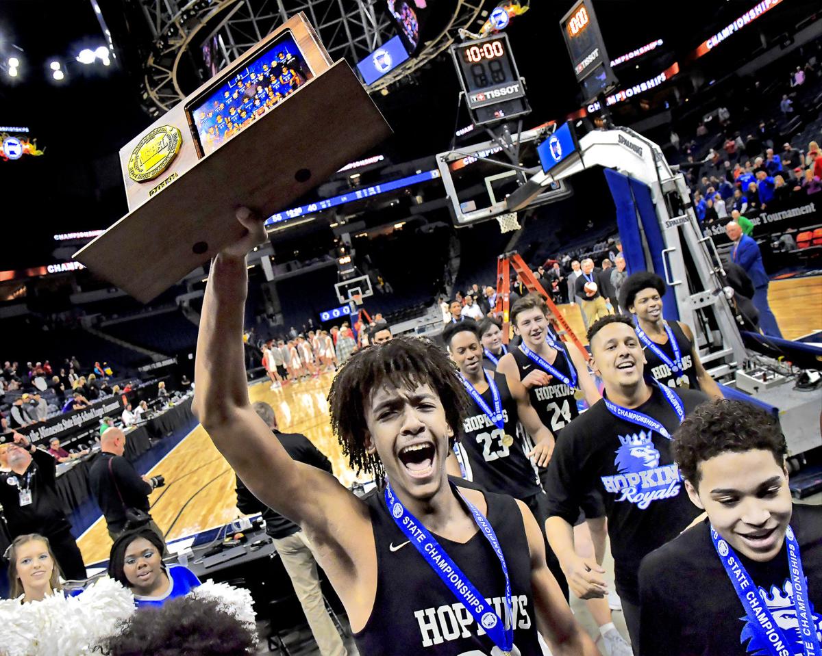Hopkins Boys Basketball Royals Paint Target Center Blue Hopkins