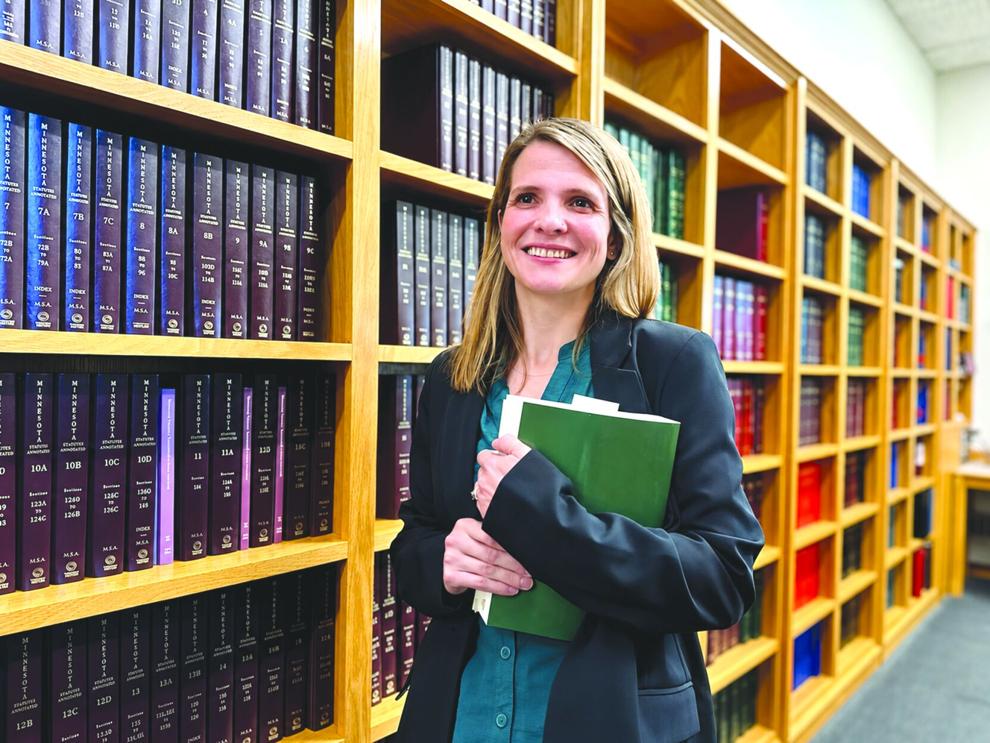 Kristyna Chantry has worked as an assistant county attorney at the Morrison County Attorney’s Office for more than six years. Despite its many challenges, it is a job she enjoys tremendously.  By Sheila McCoy/Morrison County Record