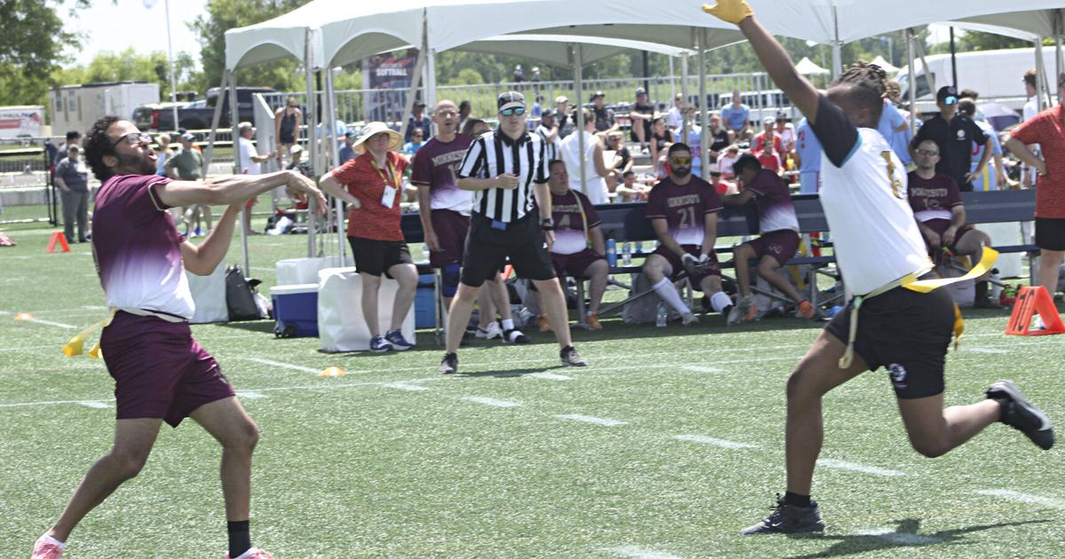 Lumberjacks compete for Team Minnesota in flag football at USA Games