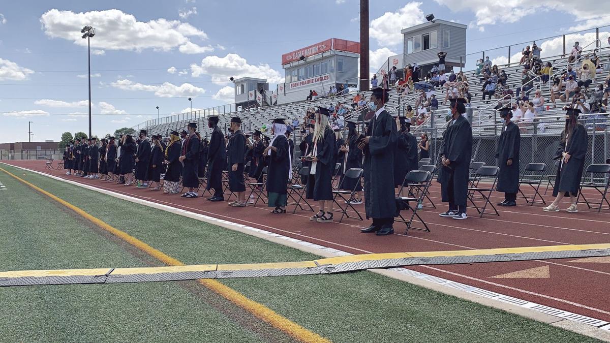 Eden Prairie High School students celebrate at delayed commencement