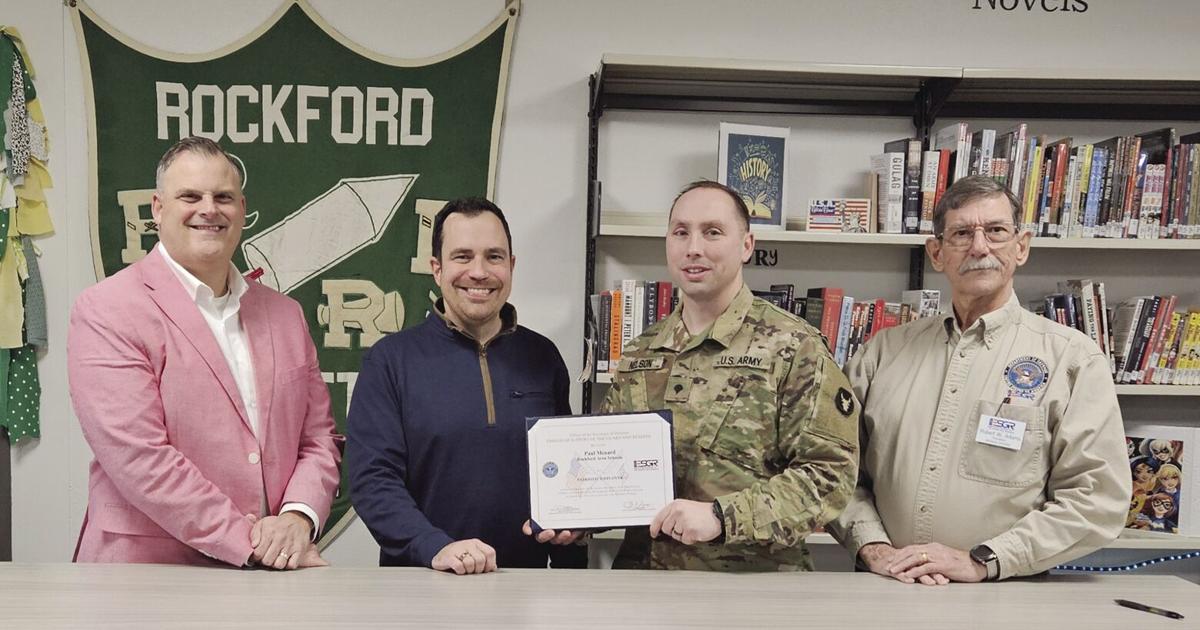 Rockford High School Principal honored with Patriot Award | Free ...