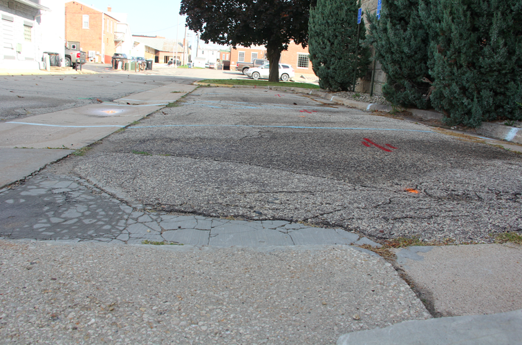Board of Commissioners considers repaving project courthouse parking