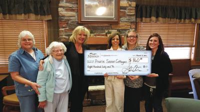 Minnco Credit Union Donates To Prairie Senior Cottages Business