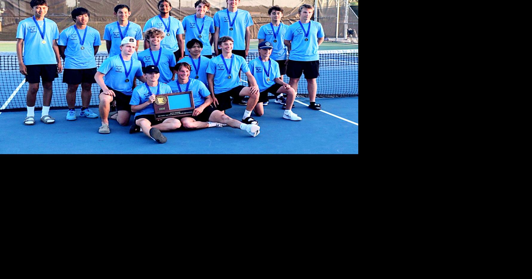 Blaine boys tennis pulls out nail-biters, heads to state