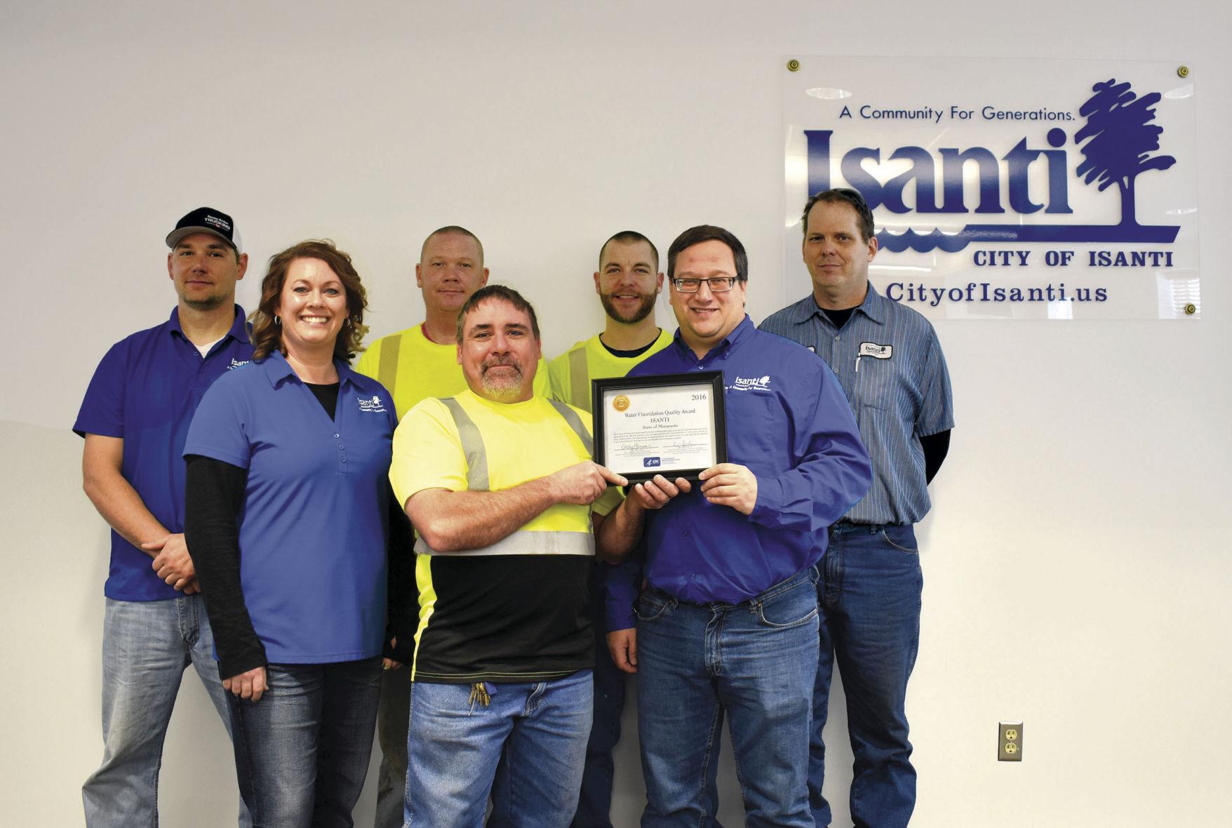 Isanti earns Water Fluoridation Quality Award Isanti County News