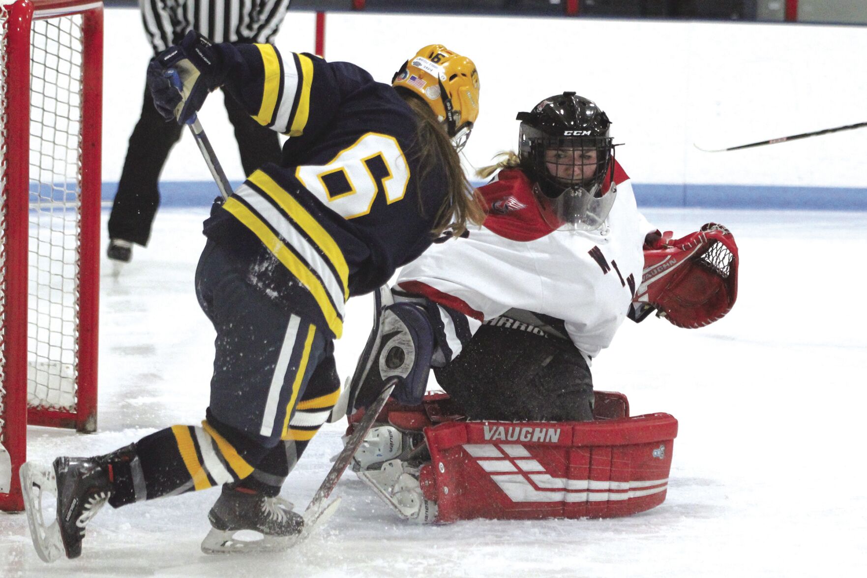 Breck girls hockey wins border battle thriller against Wings